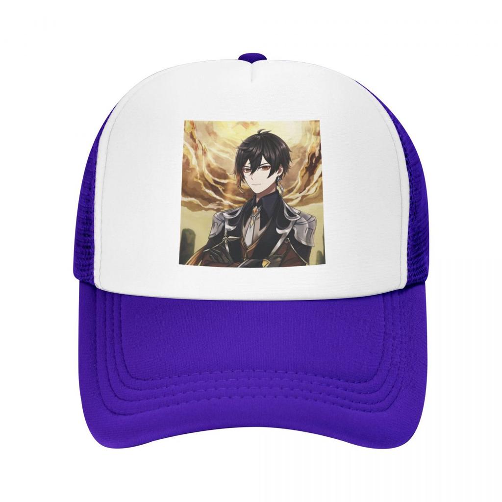 Classic Zhongli Genshin Impact Baseball Cap Women Unisex Adjustable Anime Game Trucker Hat Sports Snapback Hats Summer Caps