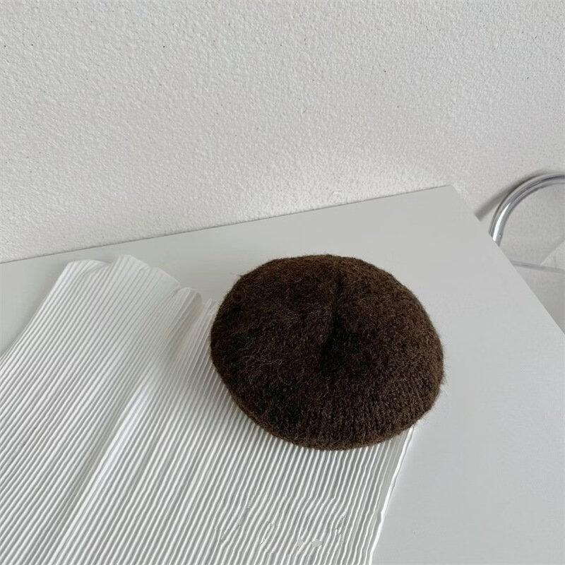 Kids  Beret Winter Warm Knitted Wool Hat 52-54cm