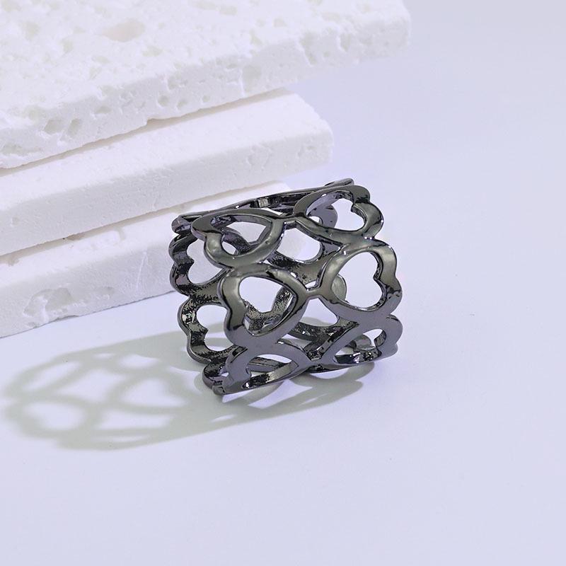 Doppellagige Herz-Legierung Schalspange für Damen