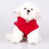 1Pc Fleece Solid Color Dog Warm Coat Warm Pet Clothes Winter Puppy Vest Outfit Sweater Jacket