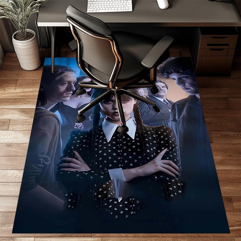 1pc Addams Family Wednesday5 Design Printed Area Rug Carpet for Bedroom Living Room Home Decor Rugs Mat Non Slip Mat Rug for Bedside
