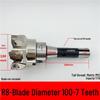 MFWN90 High-Speed Hexagonal Heavy Cutting Milling Cutter with Double-Sided Insert, Morse Taper 4 Turret R8