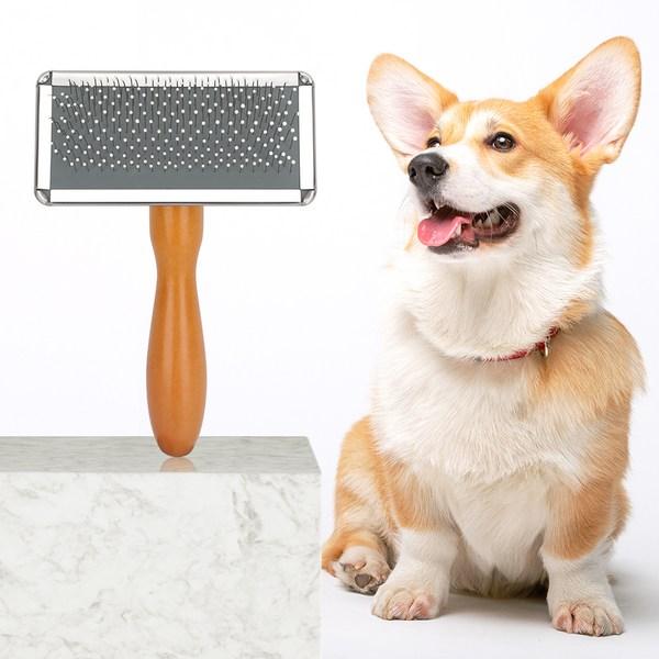 Comet Pet 100% Rubber Head Pet Slicker Brush, Korean pet shampoo