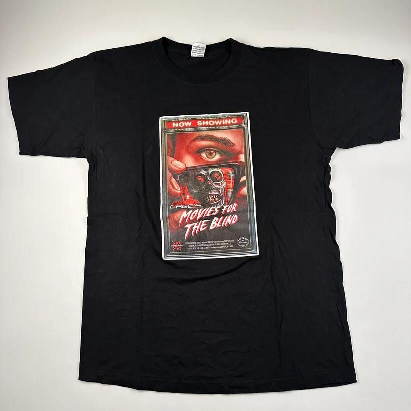 

Vintage 2002 Movies For The Bind Cage Shirt Large Size S-4XL Unisex T-Shirt XL