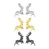 3D Elk Metal Car Sticker Creative Personalized Modified Car Body Side Emblem Decoration Sticker