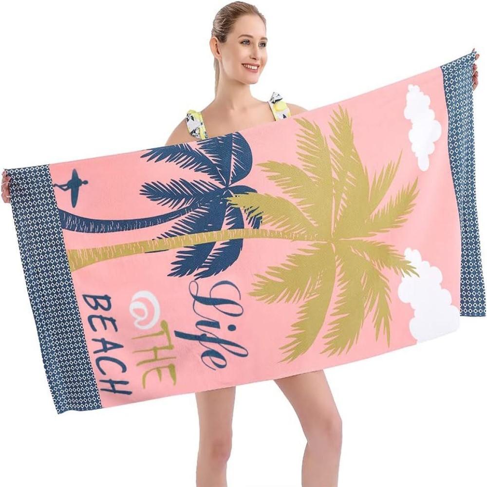 Cartoon Fruit Beach Swimming Towel Cute Dog Puppy Fast-absorbent Microfiber Quick-dry Gym Bath Towels Bathroom Toalla De Playa