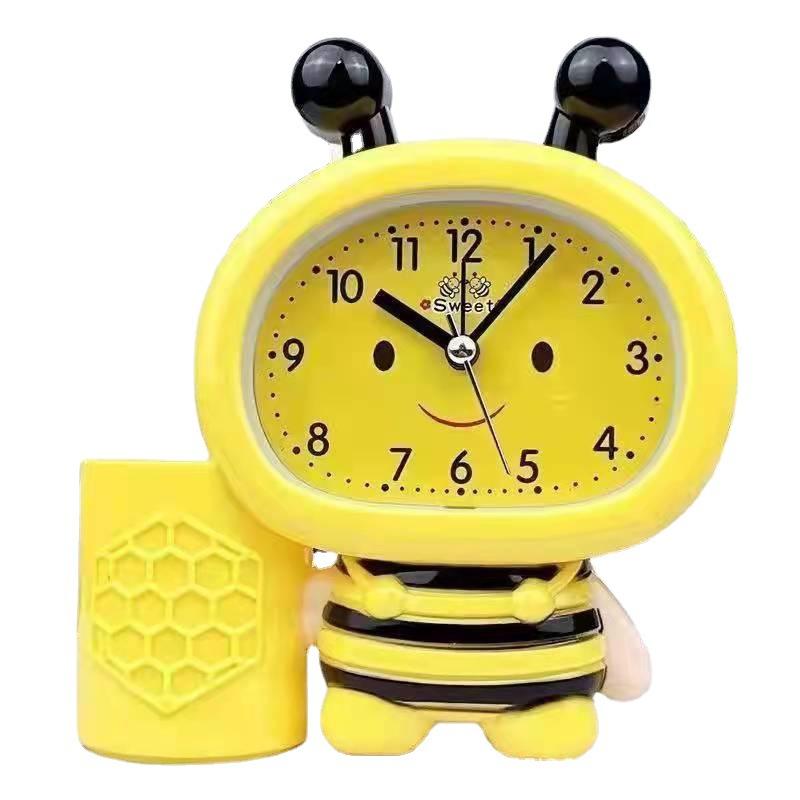 

Детский мультяшный будильник Милый многофункциональный креативный милый динозаврик Студенческий простой настольный с прикроватными часами для спальни
