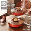 Chinese New Year Candy Box Household Living Room Sealed Dried Fruit Nut Storage Box Wedding Housewarming Festive Fruit Plate
