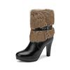 Women's Winter Ankle Boots with Warm Fur