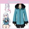 Костюм-худі на блискавці Eromanga Sensei Ізумі Сагірі Косплей Пальто Для Хелловіну Та Вечірок