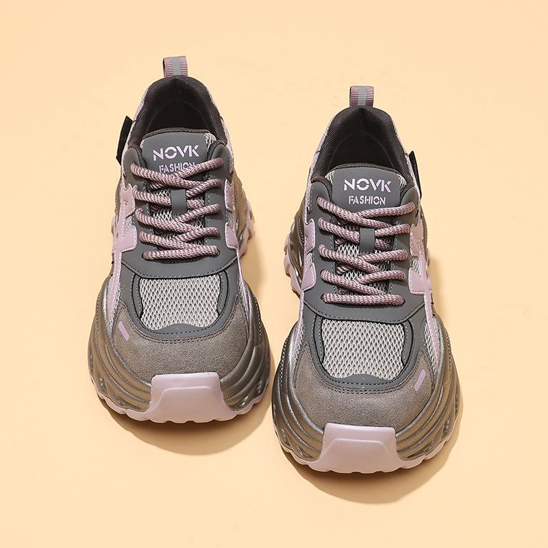 Anti-velvet Sports Dad Shoes Women's New Inner Height Increase Casual Shoes Versatile Breathable Fashion Shoes