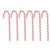 6pcs Christmas Ornament Plastic Candy Canes Christmas Tree Hanging Ornaments