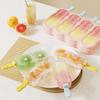 with Lid 4 Grid Ice Cream Mold Plastic Ice Lolly Mould Household Ice Candy Mold  Baby Food