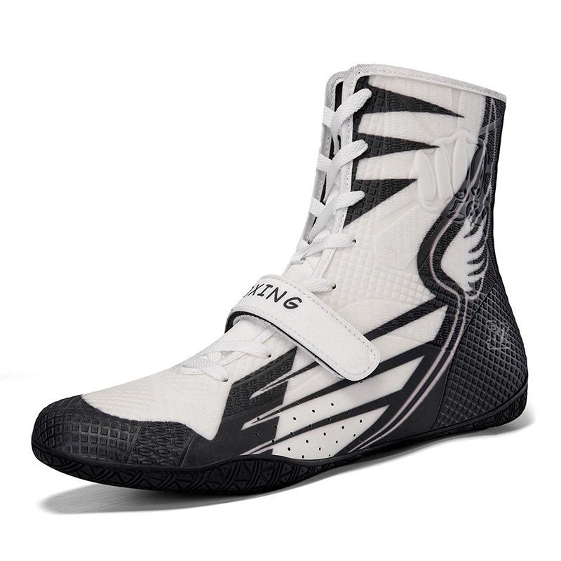 

VS-08 Non-slip Cross-Border Wrestling Shoes: Soft, Comfortable Indoor Training & Competition Footwear 42 чорний білий колір