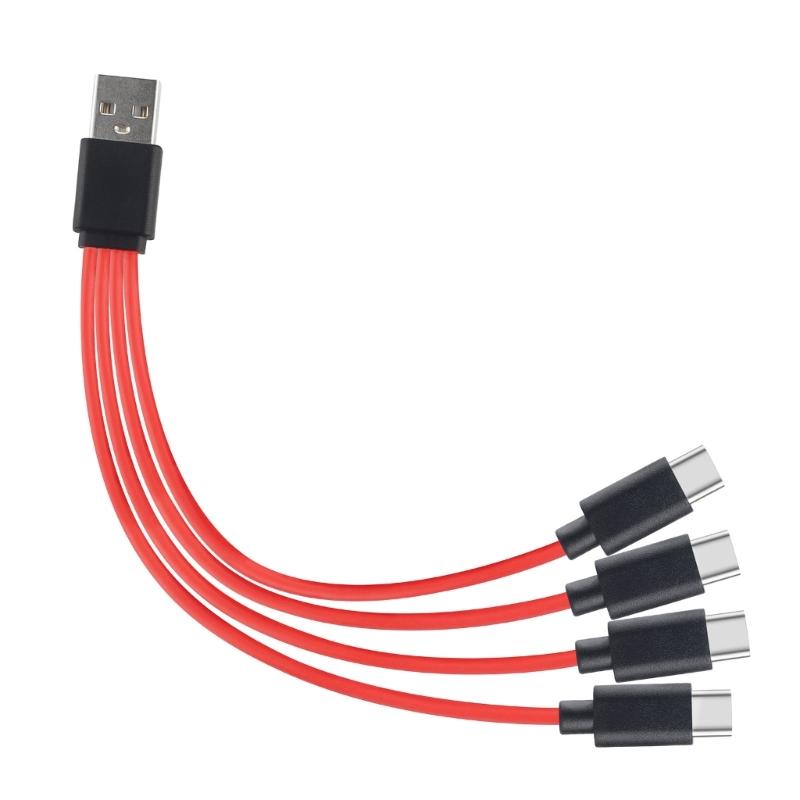 

4 Port USB Cable Cord 4 in 1 Convert Type C Adapter Suitable For Mobile Phone Laptop Tablet Hard Drive Disk Cord 1