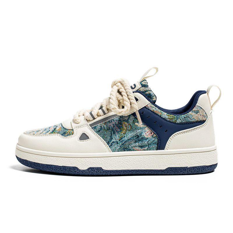 Сотни кроссовок Niche Design Sense Fashion Tide Shoes Мужские маленькие белые туфли Студенческие повседневные туфли Niche Design Low Help для мужчин 39 зелёный