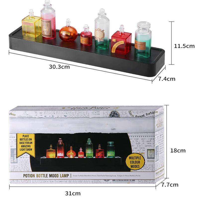 Magic Potion Bottle Decorative Light Voice Controlled Flash Color Light Collectibles Atmosphere Kids Toy Gift