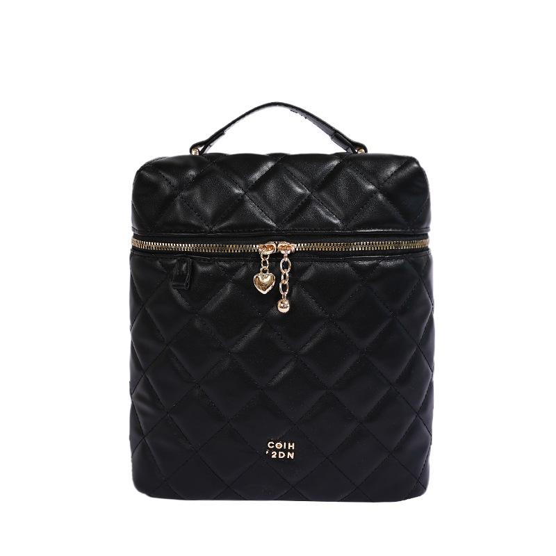 Schoolbag diamond embroidery thread women's backpack 1011 new trendy fashion versatile chain backpack exquisite super fire small schoolbag