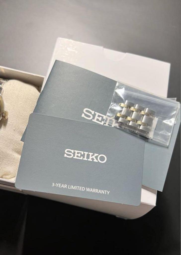 [USED] SEIKO Presage Watch Silver/Gold