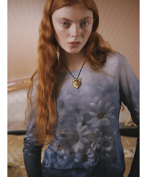 Furfur Philly Chocolate Flower Pullover RWCT251095 White Women's