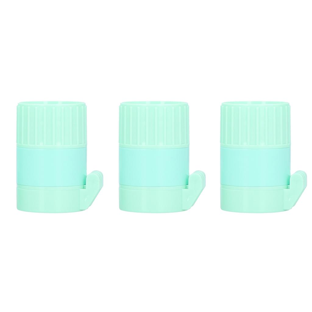 3pcs MultiFunctional Crusher Cutter Tablet Splitter Grinder Storage Box Accessory(Green )