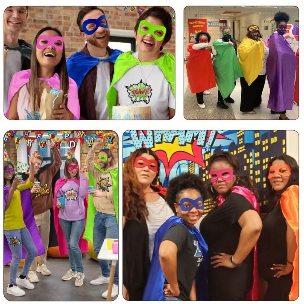 2 ks/Sada Dlouhá pláštěnka pro dospělé Superhrdinská pláštěnka s maskou na oči Halloweenská pláštěnka Sada kostýmů Halloweenský kostým