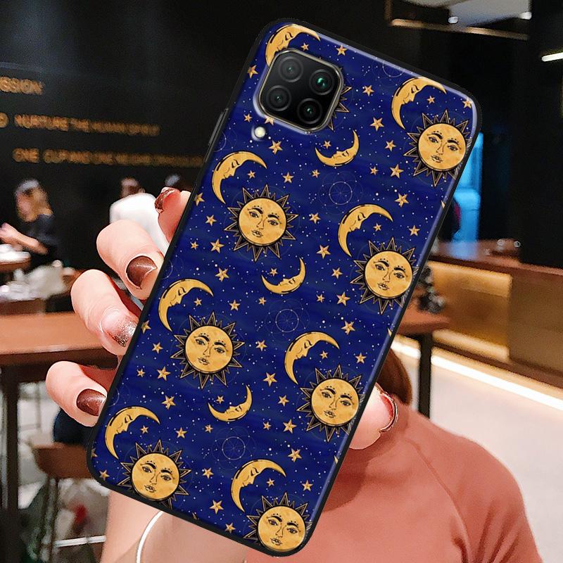 Sun Moon Star Astrological Celestial For Huawei Honor X8a X7a X9a X8 50 70 90 Lite Magic5 Pro P20 P30 P40 P50 P60 Nova 9 5T Case