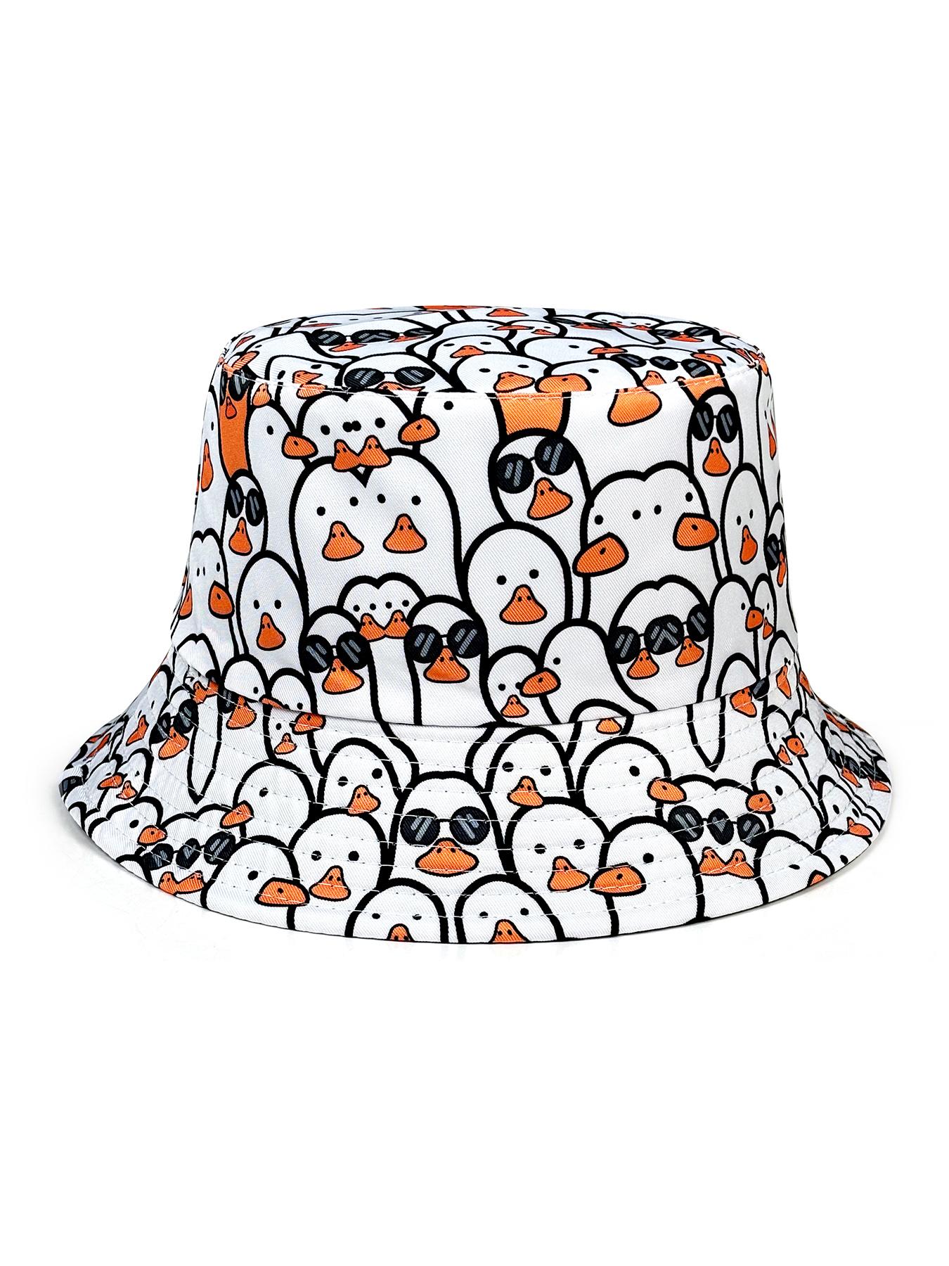 Chapeau seau blanc tendance, Chapeau pliable protection solaire, Convient aux activités de plein air, Chapeau de pêche multifonctionnel pour hommes et femmes (WHITE,One Size) blanc