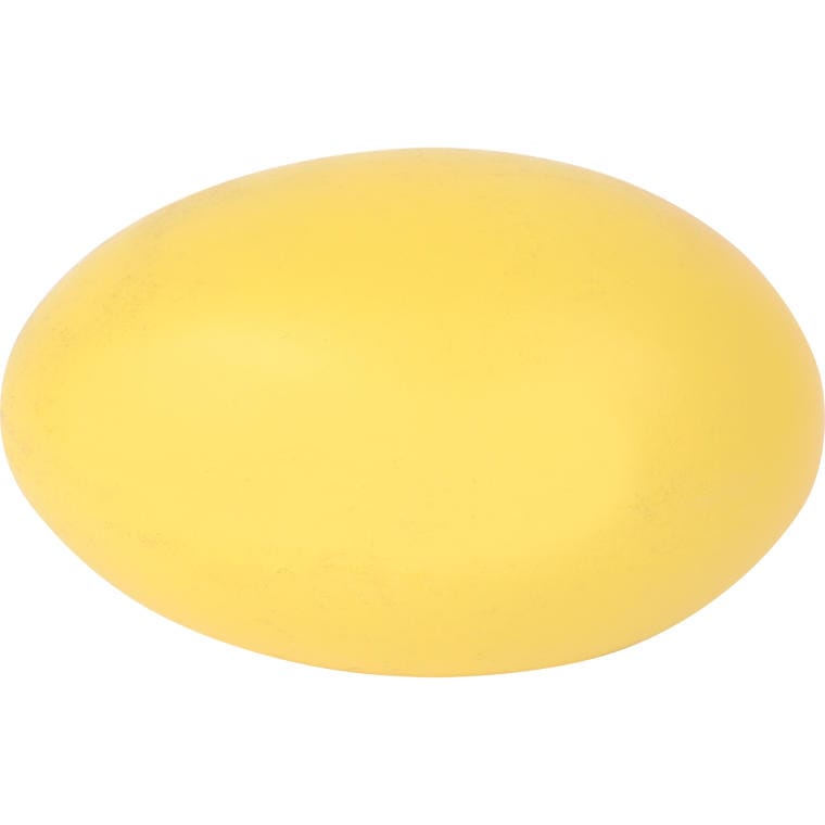 Yellow Ceramic Easter Egg - Decorative Figurine 13cm