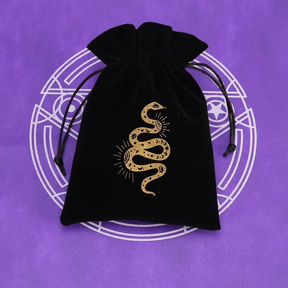 

1PCS Black Velvet Jewelry Storage Bag with Drawstring Elegant Organizer Pouch for Rings Earrings& Small Jewelries with Gold Trim 13x18cm