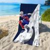 Seishirō No. 9 Wonderful Shooting Animation Print Beach Towel, Highly Absorbent, Quick-Drying, Soft And Cute Beach And Pool Towe