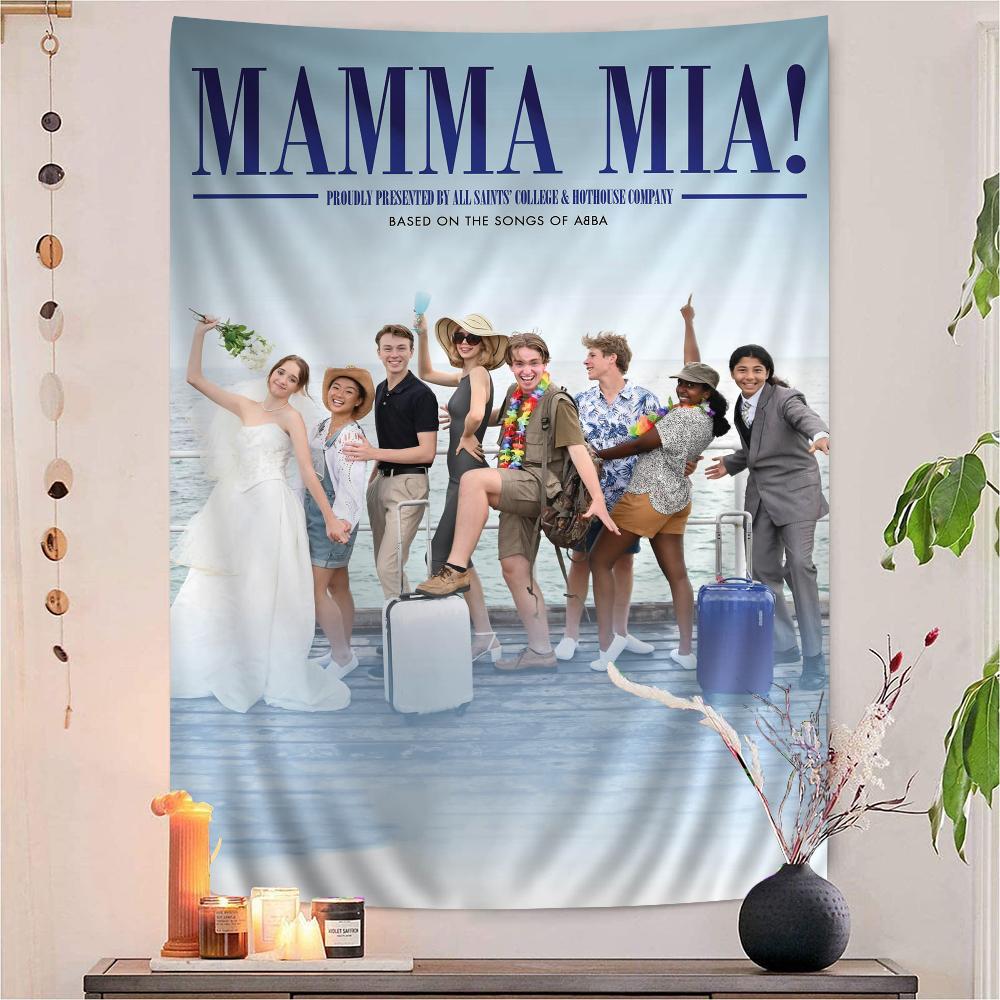 Mamma Mia Poster Klassieke TV Show Hippie Wandkleed Bohemian Wandtapijten Mandala INS Woondecoratie