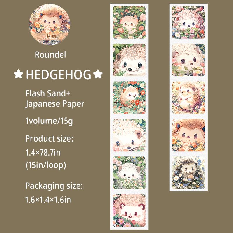 Journal GO 3.5x200cm Cute Small Animals Journal Decoration Washi Tape Kawaii Collage Material DIY Scrapbooking Masking Tape