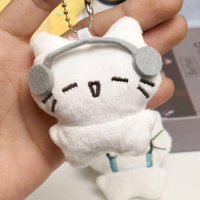 Cute Cat Backpack Pendant Plush Keychain Ornament Animal Bag Decor Portable Toy Charm Backpack Accessories For G Irls Kids Gifts