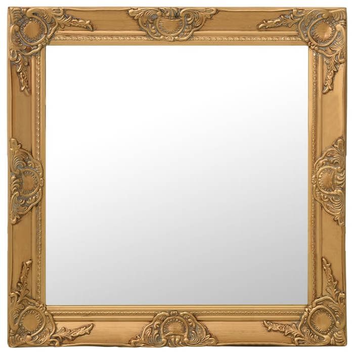 VidaXL Miroir mural style baroque 60x60 cm Doré 320333