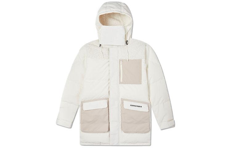 Converse Down Jackets Men s Beige Yellow Hooded Moderate Other 10021971-A03 L