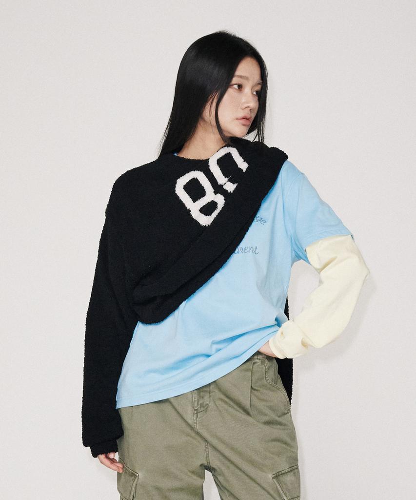 UNIVERSE GARMENT Htg Soft Boucle Knit_Black