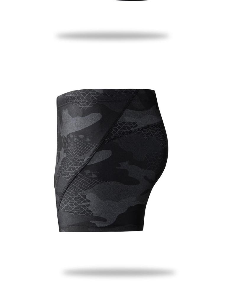 Men's Quick-Drying Camouflage Swim Trunks and Cap, Soft and Comfortable, Plus Size Available