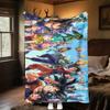 1PC DRAGON BALL  Print Flannel Blanket, High Quality All Seasons, Home Decor, Warmth and Comfort, Perfect for Christmas Gifts