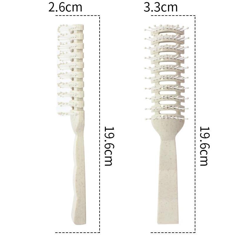 Multi-Styling Teasing Comb 2-in-1 Hair Brush, Root Lifter Volume Brush for Men & Women, Curly Hair Detangler & Blow Drying Brush for Home Salon