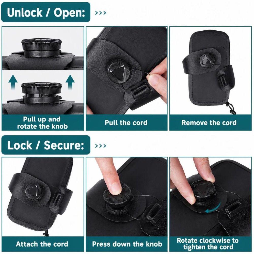 0.6L Capacity Bike Seat Bag Rotary Buckle Cycling Seat Bag Bike Pack Under Seat  Road Bike Riding