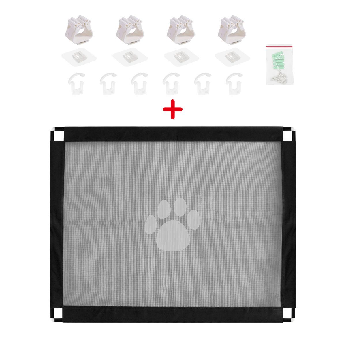 

ATUBAN Dog Gate 39.3 x31.5 No Drill/Self-Adhesive,Adjustable,for Stairways,Doorways,Bedroom,Kitchen Pet Mesh Gate for Hallways 100CM X 80CM