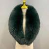 Custom Drop Shipping Fur Scarf Winter Warm Shawl Real Fox Raccoon Fur Collars