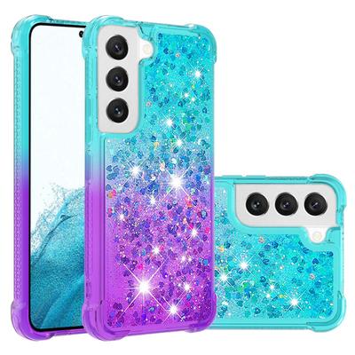 Pouzdro s tekutým pískem pro Samsung Galaxy S23 S22 Ultra Třpytivé Flash Gradient Pouzdro pro Galaxy S20 S21 FE Plus Kryt na telefon Fundas Coque
