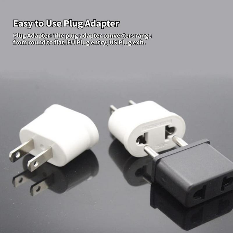 EU Plug Adapter Socket US To EU Plug Power Adaptor Converter American EU to US Plug Travel Adapter Sockets Charger Outlet