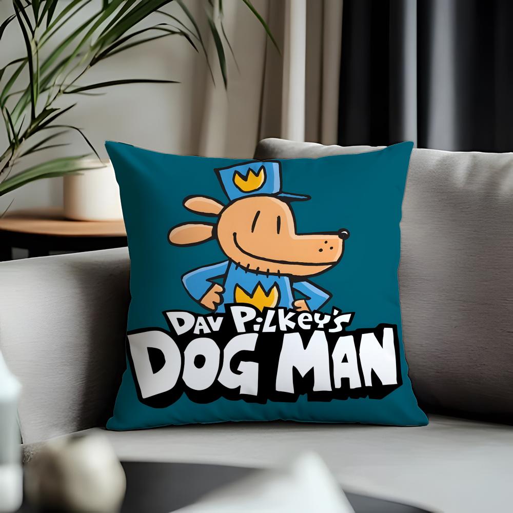 Hot Ddogmanable Cushion Cover Antidustmite Pillowcase Invisible Zipper Silky Short Plush Sofa Cushion Cover