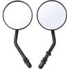 Rubonarie Motorcycle 8mm Handlebar Dual Sport Motorcycle Rearview Mirror Mirror, (Black)