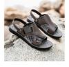 2025 New Shoes for Men Summer Genuine Leather Sandals Fashion Leather Casual Shoes Outdoor Cool Beach Shoes