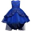 Children's Dress Princess Dress With Flower Solid Color Performance Cake Dress
