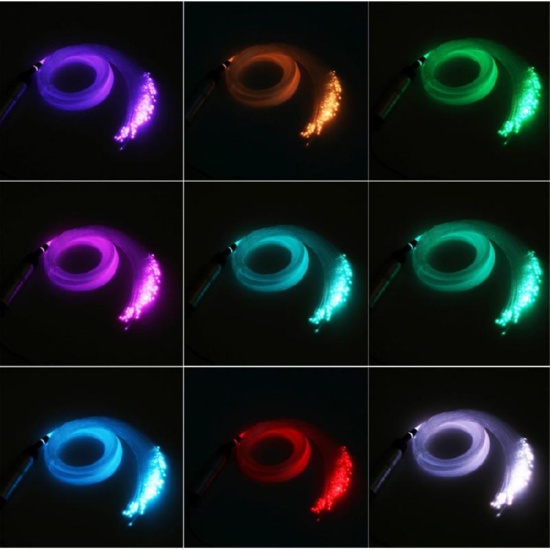 200Pcs Car Headliner Roof Star Light Kit Rgb Led Projector Fiber Optic Cable 12V